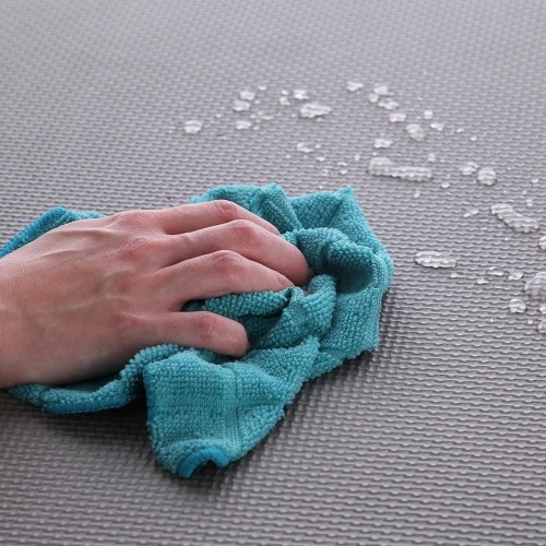 Mata treningowa składana MP-10, szaro-niebieska, 60x60x1cm, 9 szt.