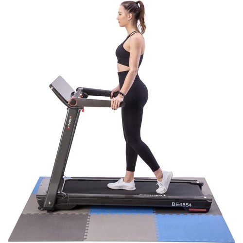 Mata treningowa składana MP-10, szaro-niebieska, 60x60x1cm, 9 szt.