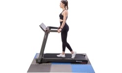 Mata treningowa składana MP-10, szaro-niebieska, 60x60x1cm, 9 szt.