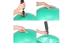 YB01 NOWA 75CM CZARNA PIŁKA GIMNASTYCZNA HMS