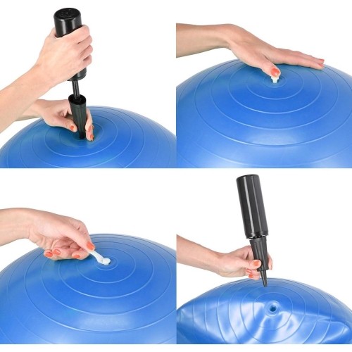 YB01 NOWA 55CM NIEBIESKA PIŁKA GIMNASTYCZNA HMS