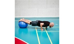 YB01 NOWA 55CM NIEBIESKA PIŁKA GIMNASTYCZNA HMS