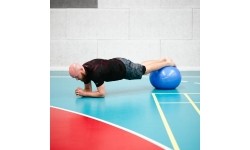 YB01 NOWA 55CM NIEBIESKA PIŁKA GIMNASTYCZNA HMS