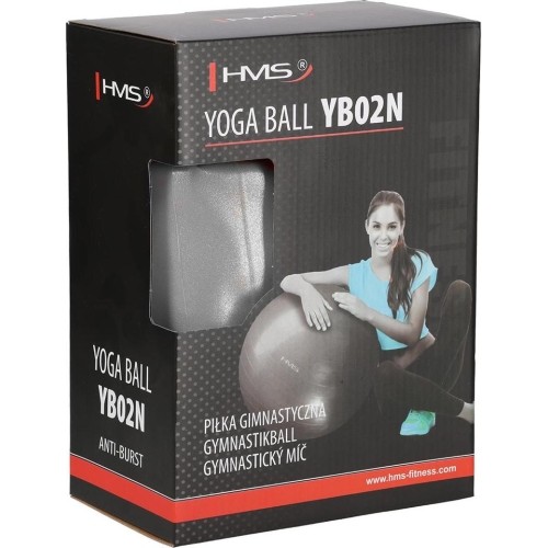 YB02 NOWA 75CM SZARA PIŁKA GIMNASTYCZNA HMS