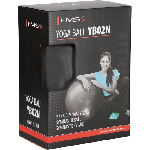 YB02 NOWA 65CM CZARNA PIŁKA GIMNASTYCZNA HMS