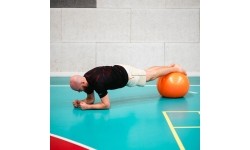 YB02 NOWA 55CM POMARAŃCZOWA PIŁKA GIMNASTYCZNA HMS