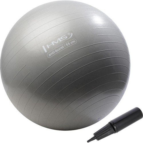 YB02 NOWA 55CM GRAFITOWA PIŁKA GIMNASTYCZNA HMS