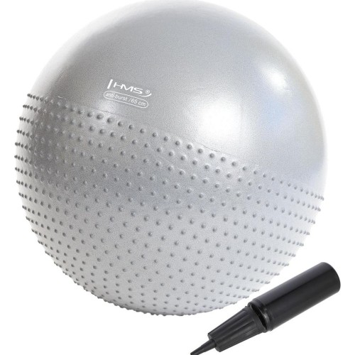 YB03 NOWA 65CM JASNOSZARA PIŁKA GIMNASTYCZNA HMS