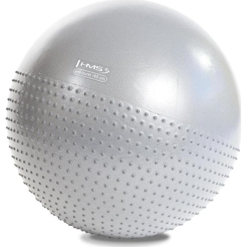 YB03 NOWA 65CM JASNOSZARA PIŁKA GIMNASTYCZNA HMS