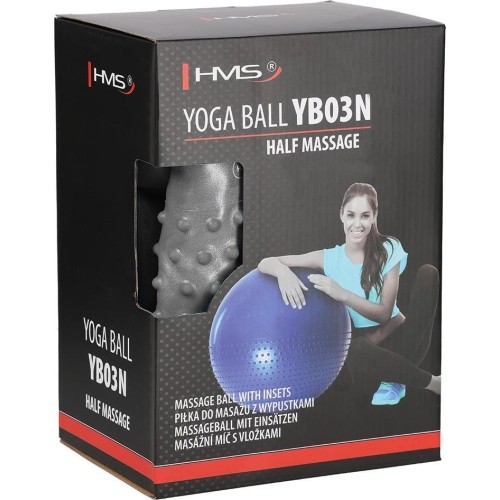 YB03 NOWA 55CM GRANATOWA PIŁKA GIMNASTYCZNA HMS