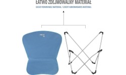 NC3051 NIEBIESKIE KRZESŁO KEMPINGOWE NILS CAMP