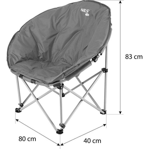 NC3070 SZARE KRZESŁO KEMPINGOWE NILS CAMP