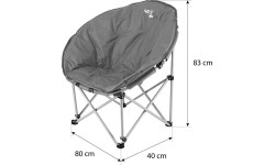 NC3070 SZARE KRZESŁO KEMPINGOWE NILS CAMP