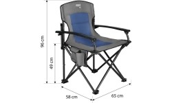 NC3075 NIEBIESKIE KRZESŁO KEMPINGOWE NILS CAMP