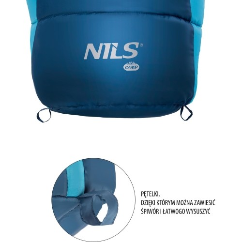 NC2012 SZARO-NIEBIESKI ŚPIWÓR NILS CAMP
