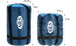 NC2012 SZARO-NIEBIESKI ŚPIWÓR NILS CAMP