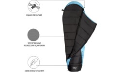 NC2012 CZARNO-NIEBIESKI ŚPIWÓR NILS CAMP