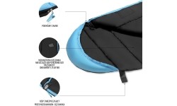 NC2012 CZARNO-NIEBIESKI ŚPIWÓR NILS CAMP