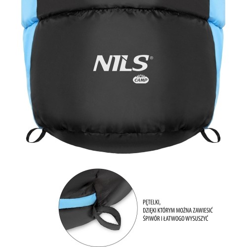 NC2012 CZARNO-NIEBIESKI ŚPIWÓR NILS CAMP