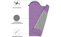 NC2008 SZARO-FIOLETOWY ŚPIWÓR ROZMIAR M NILS CAMP