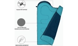 NC2008 NIEBIESKI-JASNONIEBIESKI ŚPIWÓR ROZMIAR L NILS CAMP