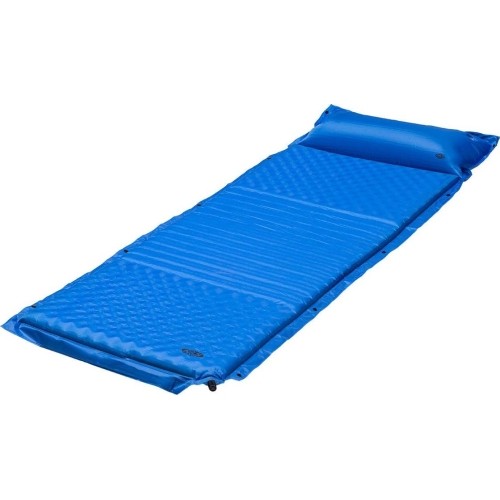 Materac samopompujący z poduszką Nils Camp NC4001, niebieski