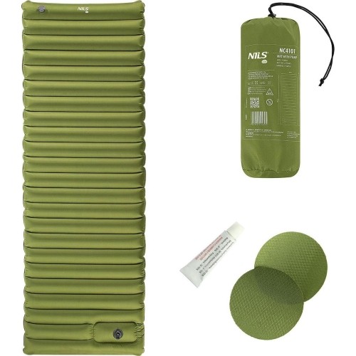 NC4101 ZIELONA MATA Z WBUDOWANĄ POMPKĄ 9CM NILS CAMP