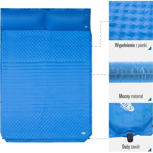 NC4060 PODWÓJNA MATA SAMOPOMPUJĄCA Z PODUSZKĄ NILS CAMP
