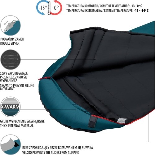 NC2005 CIEMNOZIELONY ŚPIWÓR NILS CAMP