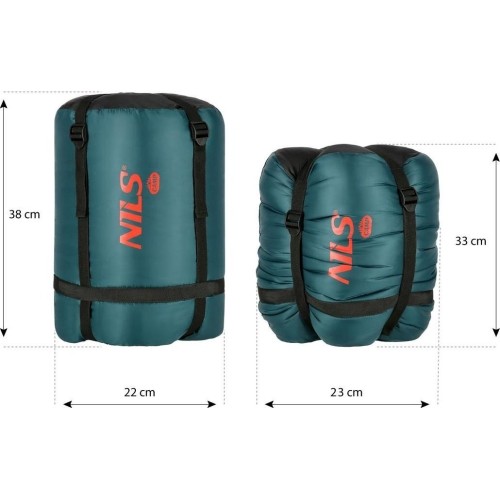 NC2005 CIEMNOZIELONY ŚPIWÓR NILS CAMP