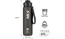 NCD68 BOTTLE BLACK TRITAN NILS CAMP