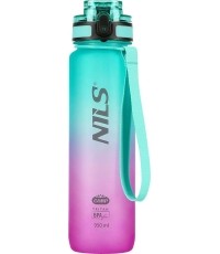 NCD04 ZIELONO-RÓŻOWA BUTELKA TRITAN NILS CAMP