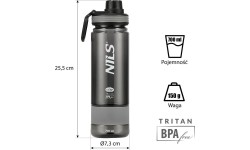 NCD07 TRITAN GRAY BOTTLE NILS CAMP