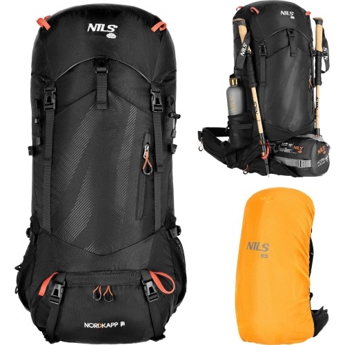 NC1992 PLECAK TURYSTYCZNY CZARNY NORDKAPP 65L NILS CAMP
