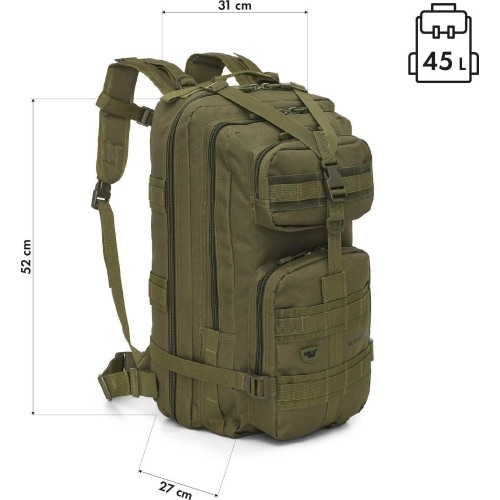 NC3902 PLECAK TAKTYCZNY RANGER ZIELONY 45L NILS CAMP