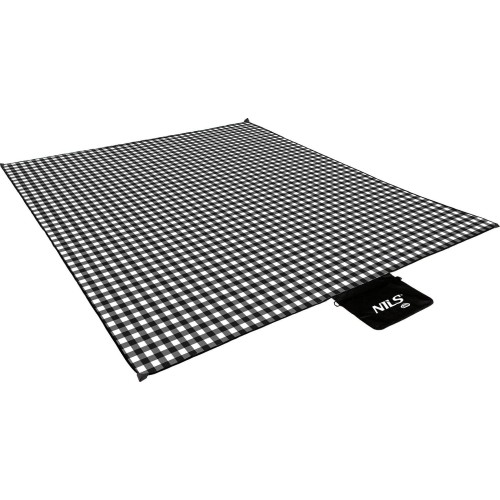 Mata piknikowa Nils Camp NC2310 biało-czarna, 300x200cm, PE, aluminium