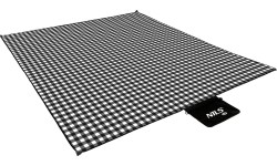 Mata piknikowa Nils Camp NC2310 biało-czarna, 300x200cm, PE, aluminium