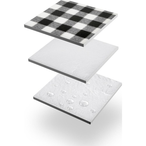 Mata piknikowa Nils Camp NC2310 biało-czarna, 300x200cm, PE, aluminium