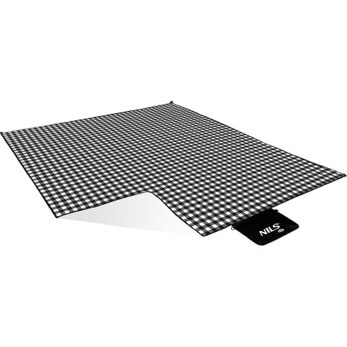 Mata piknikowa Nils Camp NC2310 biało-czarna, 300x200cm, PE, aluminium