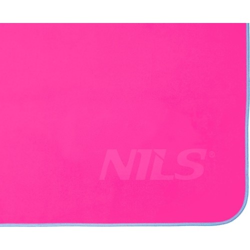 Ręcznik z mikrofibry Nils Camp NCR11 różowo-niebieski, 140x70