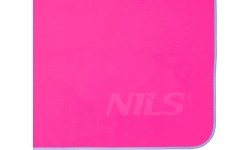 Ręcznik z mikrofibry Nils Camp NCR11 różowo-niebieski, 140x70