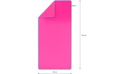Ręcznik z mikrofibry Nils Camp NCR11 różowo-niebieski, 140x70