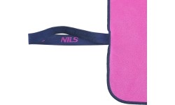 NCR13 PINK-DARK BLUE MICROFIBRE TOWEL 200x90 cm NILS CAMP