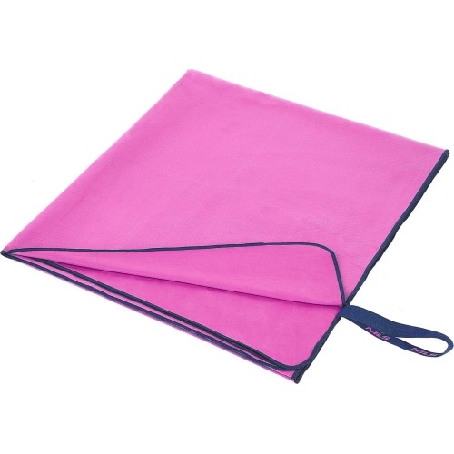 NCR13 PINK-DARK BLUE MICROFIBRE TOWEL 200x90 cm NILS CAMP
