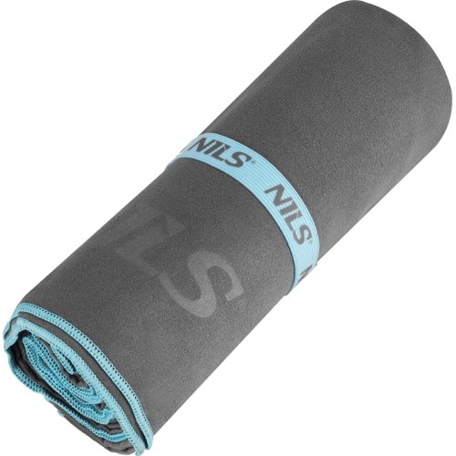 NCR13 DARK GREY MICROFIBRE TOWEL 200x90 cm NILS CAMP