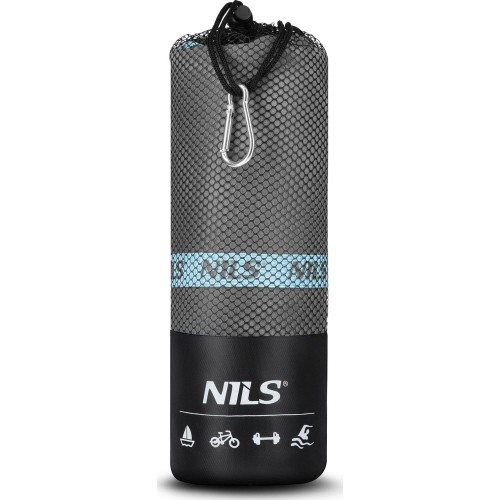 NCR13 DARK GREY MICROFIBRE TOWEL 200x90 cm NILS CAMP