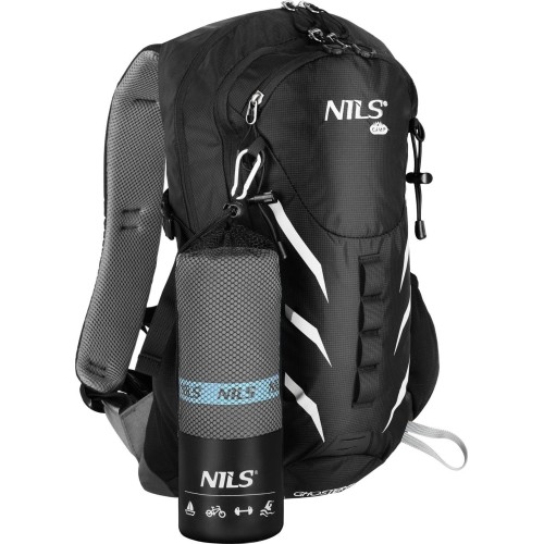 NCR13 DARK GREY MICROFIBRE TOWEL 200x90 cm NILS CAMP