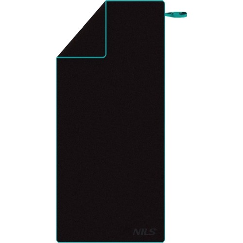 Ręcznik z mikrofibry Nils Camp NCR13, Czarny, 200x90 cm