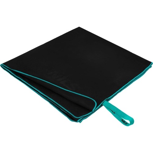 Ręcznik z mikrofibry Nils Camp NCR13, Czarny, 200x90 cm