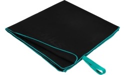 Ręcznik z mikrofibry Nils Camp NCR13, Czarny, 200x90 cm